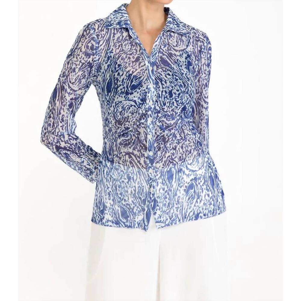 NEW ISLE BY MELIS KOZAN dali long sleeve blouse in breezy